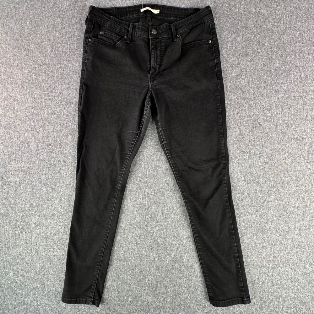 Levi's Jeans Womens 31 711 Skinny Black Stretch Denim 18881-0748